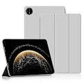 Miniatyrbild 1 av 5: Kompatibelt fodral för Huawei MatePad Pro 13.2 (2025) PU Läder TPU Baksida Trefaldigt Ställ Tablet Skydd Grey