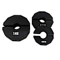 Miniatyrbild 3 av 5: Gym Micro-Viktskivor Hantel Fraktionella Viktskivor Gummi Fraktionella Viktskivor Add-on Ändring Svart 0,5 kg