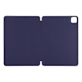 Miniatyrbild 2 av 5: Kompatibelt Fodral för iPad Pro 11 (2024) PU Läder Tri-fold Ställ Magnetisk Stängning Tablet Skydd DarkBlue