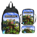 Pikkukuva 5 / 5: MINECRAFT Reput Tytöille Pojille Kevyet Koulureput Army Green