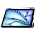 Pikkukuva 3 / 5: Yhteensopiva iPad Air 11 (2024) Kotelo PU Nahka Origami Jalusta Läpinäkyvä Tablettisuojus LightBlue