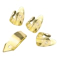 Miniatyrbillede 1 af 5: Guitar Finger Picks 3 Pegefingre + 1 Tommelfinger Justerbar Metal Banjo Fingerstyle Plekter Fingerbeskyttelse