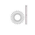Miniatyrbillede 4 af 5: Spiral Hårelastikker, Coil Hårelastikker, Telefonledning Hårelastikker, Hårelastikker til Hestehale Uden Mærker, Hårbøjle - 9 stk. (Transparent)