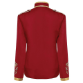 Miniatyrbilde 2 av 2: Menns Mote Hoff Prins Uniform Gullbrodert Jakke Red XL