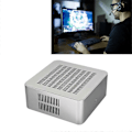 Miniatyrbild 4 av 5: Aluminiumchassi Litet Skrivbordsdatorfodral PSU HTPC Mini-ITX PC-fodral 2 USB 3.0-portar