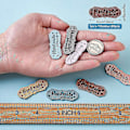 Miniatyrbillede 2 af 5: 50 stk. PU læderetiketter til håndlavede DIY hatte tasker med kærlighedsetiket til tøj syetiketter Acc-Yvan