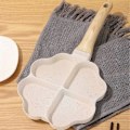 Miniatyrbild 5 av 5: Hjärtformad Äggpanna Mini Ägg Dumpling Panna Hamburgerbiff 4 Fack Frukostpanna,-Yvan