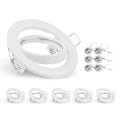 Pikkukuva 3 / 5: LED-kohdevalaisimet Kehys Säädettävä alasvalo LED-pidikkeet Aukko 70mm MR16-lampunpidikkeelle Upotettu LED-kohdevalo, A