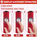 Miniatyrbild 5 av 5: 510 Gänga Mini Lödkolv Kit 3-Växlad Justerbar Spänning med Lödkolvsspets 650mAh USB Rec
