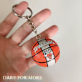 Miniatyrbillede 1 af 5: Volleyball Nøglering Vedhæng Fodbold Strandbold Basketball Nøglering Kæde 9