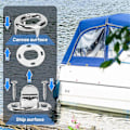 Miniatyrbillede 5 af 5: 10 Sæt Marine Grade Twist Lock Fastgørelser Drejeknap Øje, til Lærred Marine Både Sejlbåde RV'er Fa