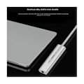 Miniatyrbilde 4 av 5: USB Eksternt Lydkort USB3.0 Til 3.5mm Jack Audio Mikrofon Hodetelefon Adapter for PC Laptop Lydkort Sølv