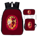 Pikkukuva 1 / 5: Cartoon Hazbin -reppu, miesten urheilukoululaukku, 3 osaa Hazbin27 3 Pcs Set 12 inch