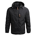 Miniatyrbild 3 av 5: Vindjacka för män Militär Fältjacka Ytterkläder Herr Taktisk Vattentät Pilotjacka Hoodie Herr Jakt Armékläder Army Green Asian size 5XL