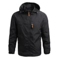 Miniatyrbilde 3 av 5: Herre Vindjakke Militære Feltjakker Yttertøy Herre Taktisk Vanntett Pilotjakke Hettegenser Herre Jakt Militærklær Gray Asian size 6XL