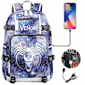 Miniatyrbild 1 av 4: Venom Fashion Tryckt Usb Ungdoms Skolväska (2-117) Color-10