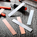 Miniatyrbild 4 av 5: 12 st 99,9% Ren Koppar Zink Anodplåt, Offer Metall Elektrodremsor 0,04\" Tjock x 0,98\" Bred