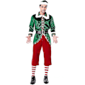Miniatyrbild 1 av 3: Långärmad Juldräkt Jultomte Outfit Förtjockad Vuxen Herr Party Show Älvdräkt Att Skicka Strumpor Hög Kvalitet L