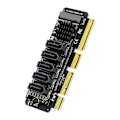 Pikkukuva 4 / 5: PCI-E - SATA -sovitinkortti, 5 porttia PCI-E X4 PCI-E X8 PCI-E X16 -tuelle /Windows7/8/10 Multi-Sys