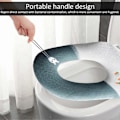 Miniatyrbild 4 av 4: Toalettsitsöverdrag, 2-pack Universella Vattentäta Toalettsitsöverdrag med Hängögla - Mjuka och Varma