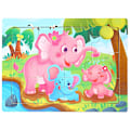 Pikkukuva 1 / 5: 15*11cm 3D Palapeli Sarjakuvaeläimet Puupalapeli Lasten Kognitiivinen Palapeli Vauvan Puiset Lelut Opetuslelut Lapsille 21-elephant