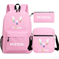Pikkukuva 1 / 5: Jalkapallo Messi reppu 3 osaa Ivory