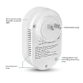 Miniatyrbild 5 av 5: 4-i-1 Luftkvalitetsmätare Gas CO Alarm Temperatur- och Fuktighetsdetektor med LCD-display för Inomhusbruk Kontor (EU)