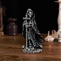 Miniatyrbillede 2 af 5: Skelet Figur Ond Grim Reaper Til Halloween Hjemmekontor Indretning Resin Statue Skulptur Ornament B