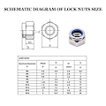 Miniatyrbilde 2 av 5: 120 stk. låsemuttere M5 x 0,8 mm metrisk sekskantmutter, 304 18-8 rustfrie stålmuttere for industri og Co