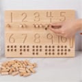 Miniatyrbilde 4 av 5: 1-10 Tallbeskrivelse Pennkontroll Treningsbrett Blind Skrivebrett Tre Telling Klassifisering