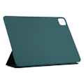 Miniatyrbild 4 av 5: Kompatibelt Fodral för iPad Pro 11 (2024) PU Läder Tri-fold Ställ Magnetisk Stängning Tablet Skydd DarkGreen