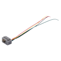Miniatyrbilde 2 av 5: 10 stk. 616E 4P4C RJ9 Hunn Telefonkontakt Adapter m/ 4 Ledninger 8cm
