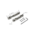 Pikkukuva 3 / 5: Sopii 1/24 Fcx24 Rc-auton osille ja tarvikkeille metalliset päivitys etu- ja taka-akselit