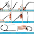Pikkukuva 5 / 5: Knotter Tools, Fid Paracord Fid -setti ruostumattomasta teräksestä, Paracord-nyöritysneuloja ja tasoitustyökalu For-XinHan