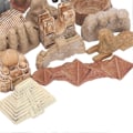 Miniatyrbilde 5 av 5: 17 stk. Miniatyr Antikke Bygninger Leker Verden Rundt By Miniatyrer Bygninger Egyptisk Pyramide Modellsett Antikke Egypt Leker