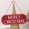Miniatyrbild 5 av 5: Kreativ Julskylt i Järn Kan Hängas DIY Jul Välkomstkort Fönsterdekorationer God Jul Metall Dekor Skylt Plakett E 1pc