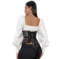 Miniatyrbillede 5 af 5: Dame BH Taljetræning Sexet Gennemsigtig BH Taljeopstrammende Figurformende Undertøj S-3XL Black XXXL