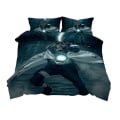 Pikkukuva 1 / 3: N19 Naruto 3D-painettu vuodevaatesetti pussilakanalla, peitolla ja tyynyliinalla, lasten lahja US TWIN 173x218cm