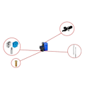 Miniatyrbild 4 av 5: Nozzle Extruder Kit med Silikonfodral Termistor Värmerör Hals för Genius/ X1 3D-skrivare