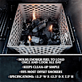 Miniatyrbillede 1 af 5: Offset Smoker Kul Firebox Kurv, Sølv Kul Kurv
