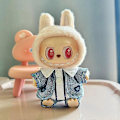 Miniatyrbild 1 av 5: 17cm Mini Plyschdockas Kläder Outfit Tillbehör För Korea Kpop Exo Labubu I II Idol Dockor Sittande Party Overaller Kläder Gåva 11