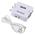 Miniatyrbilde 1 av 5: AV2VGA Videokonverter med 3,5 mm Audio AV til VGA Konverter Konversor for PC til TV HD Co