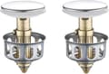 2-pack Universal Pop Up Diskhoavloppsplugg, Pop Up Diskhoavloppspropp Badrumsavloppspropp med Korg Köksavloppspropp