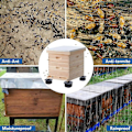 Miniatyrbild 4 av 5: Bikupeställ Robust Bikupafotsställ, för Utomhus Trädgård Biodlare Verkstad Bikupabas