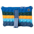 Miniatyrbilde 5 av 5: Kompatibel med Galaxy Tab A8 10.5 (2021) Fidget Sensorisk Silikon Boble Angst Stress Reduserende Leker Anti-skli Tekstur Nettbrettdeksel DarkBlue