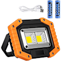 Miniatyrbillede 1 af 5: LED Arbejdslampe Genopladelig. Super Lys COB Floodlight Bærbar Gave