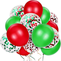 Miniatyrbillede 1 af 4: 80 Stykker Latex Balloner Konfetti Balloner Farverige Festballoner til Jul Valentinsdag
