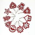 Miniatyrbilde 1 av 5: 10 stk Diamantmaling Juleanheng, juleanheng | Juletrepynt | Jul | Christmas10pcs-red