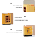 Miniatyrbillede 5 af 5: Køleventilator, Luftkøler Ventilator Bærbar Mini Sommer Skrivebord til Kontor til Hjemmet (gul)