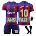 Pikkukuva 1 / 2: 23-24 Barcelonan koti Fati No. 10 pelipaita (sukansuojalla) Fati No. 10 with socks protector 16